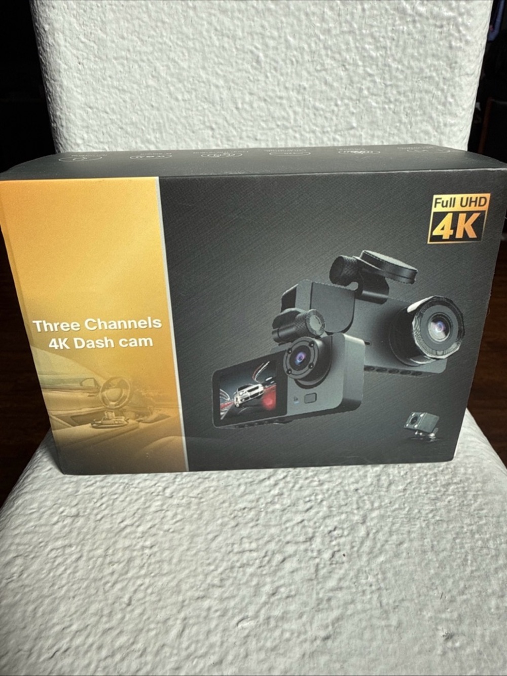 Bwrethay Full HD 4K Video Recording Three Channel Dash Camera New Open Box